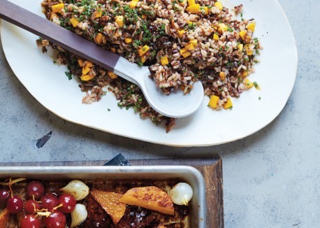 Butternut squash and wild rice salad