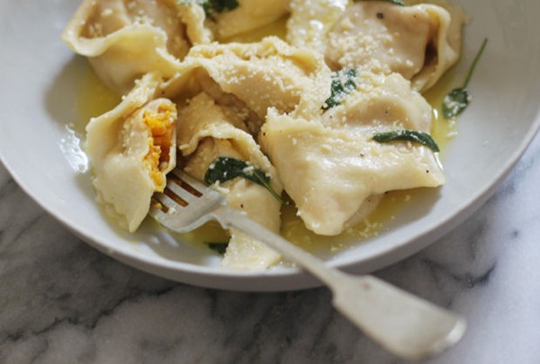 Butternut squash cappellacci (Cappellacci di zucca)
