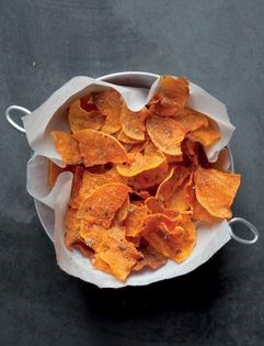 Butternut squash chips with herbes de Provence