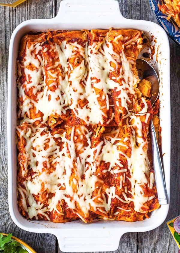 Butternut squash enchiladas