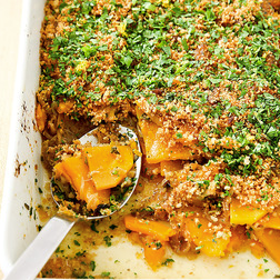 Butternut squash gratin