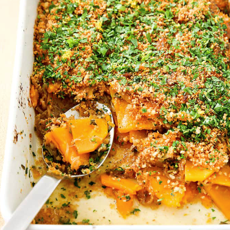 Butternut squash gratin