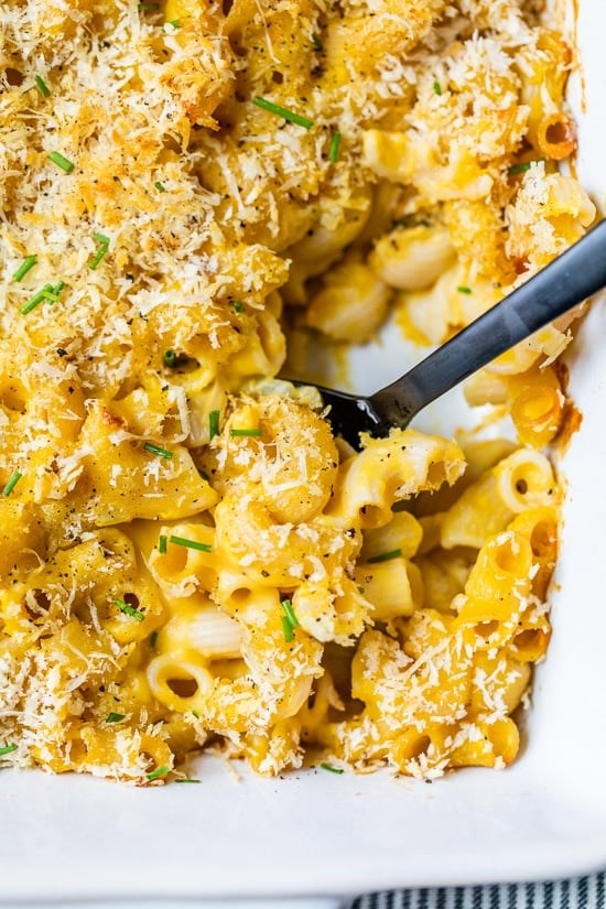 Butternut squash mac and cheese
