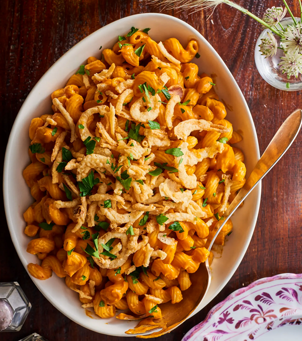 Butternut squash mac and cheese