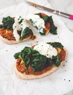 Butternut squash naan breads