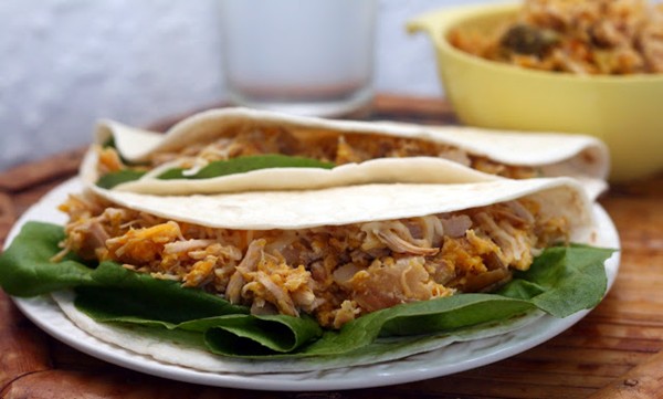 Butternut squash pork tacos