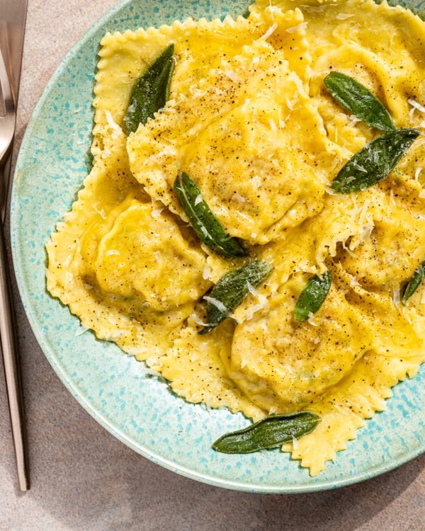 Butternut squash ravioli