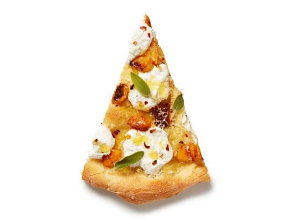 Butternut squash-ricotta pizza
