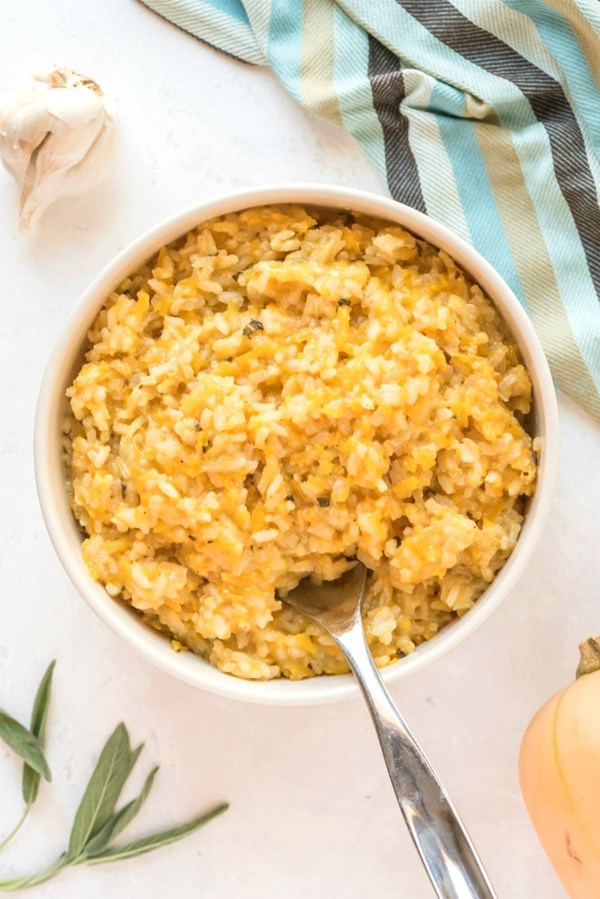 Butternut squash risotto