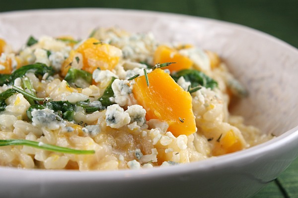 Butternut squash, rosemary and blue cheese risotto