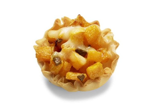 Butternut squash-sage phyllo shells