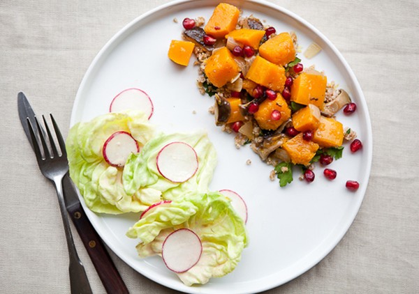 Butternut squash-shiitake ragout