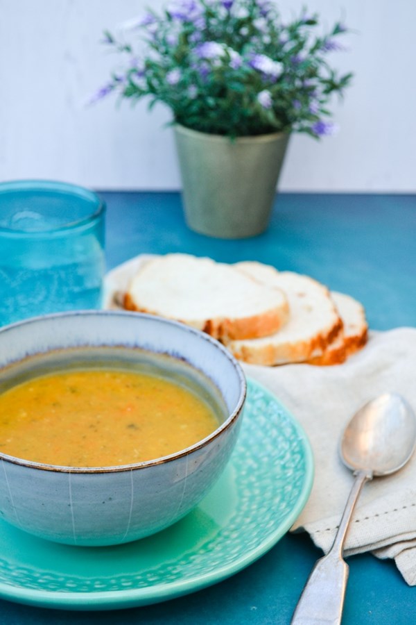 Butternut squash, sweet potato and carrot soup