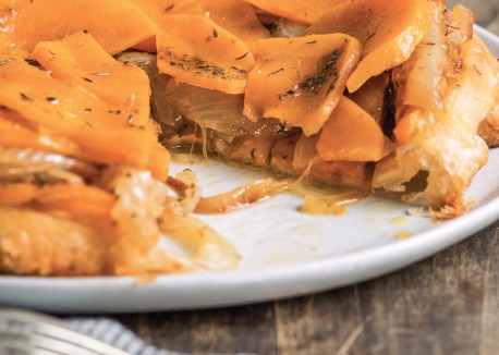 Butternut squash tarte Tatin