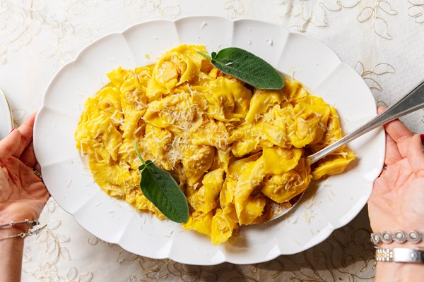 Butternut squash tortelli