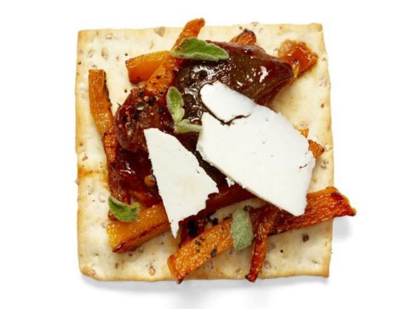 Butternut squash with caponata