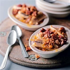 Butterscotch banana crumble 