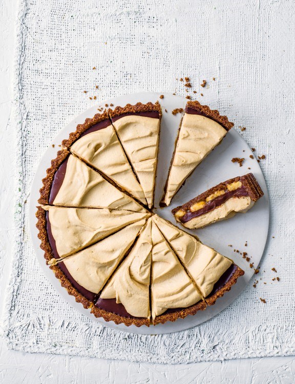 Butterscotch banoffee tart