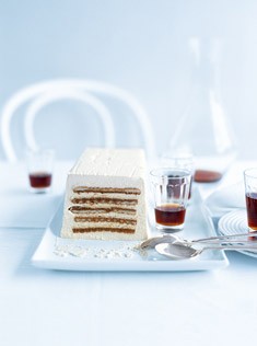 Butterscotch biscuit layer cake