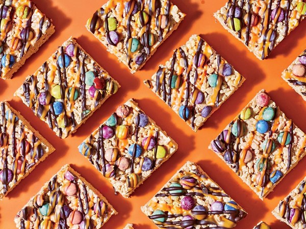 Butterscotch crispy rice bars