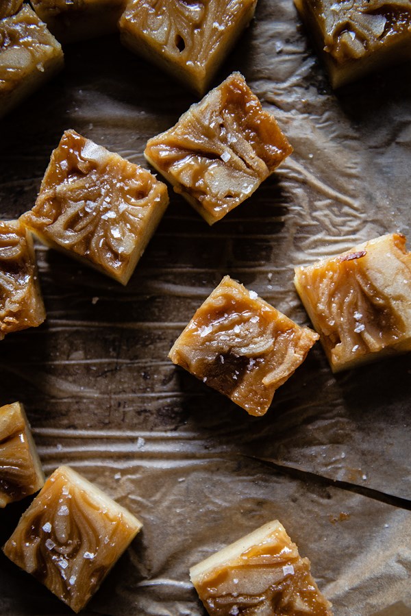 Butterscotch mochi bars