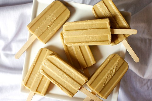 Butterscotch pudding popsicles