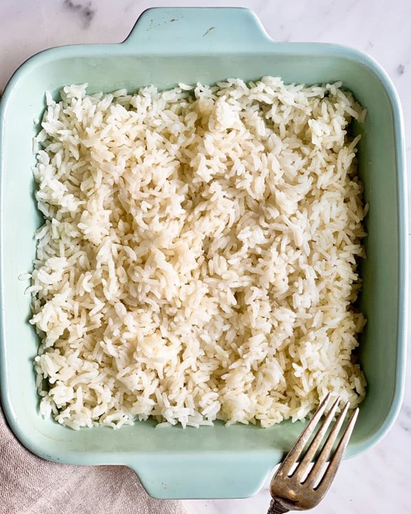 Buttery baked rice