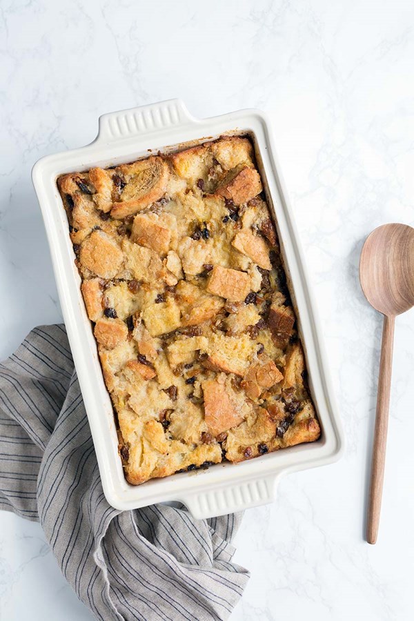 Buttery bread pudding