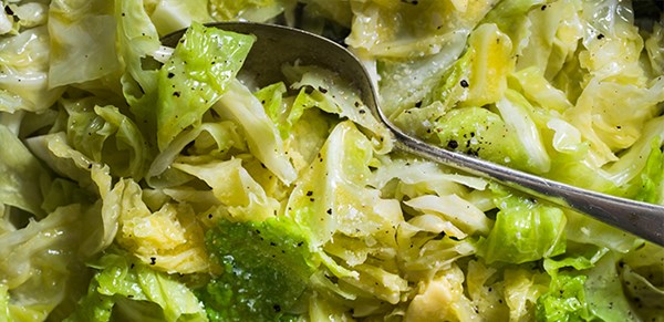 Buttery garlic cabbage