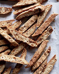 Buttery hazelnut-fig biscotti