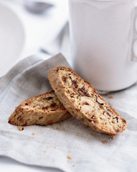 Buttery hazelnut-fig biscotti