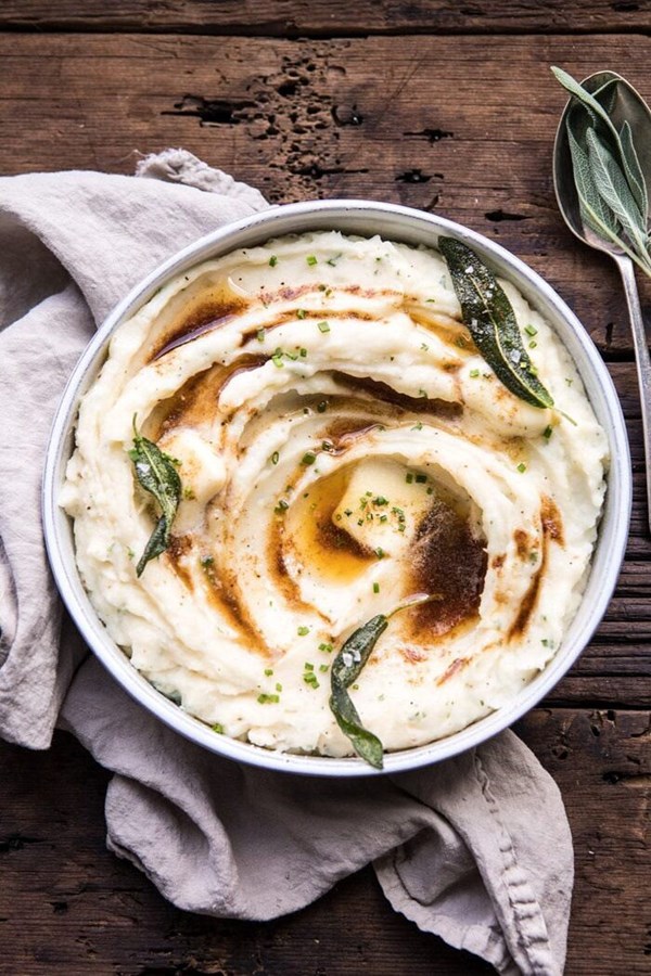 Buttery herbed mashed potatoes