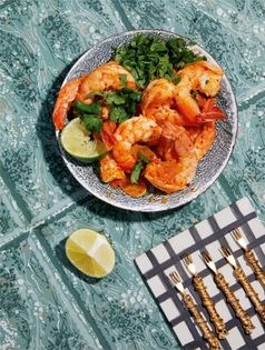 Buttery kimchi shrimp