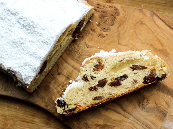 Buttery marzipan stollen