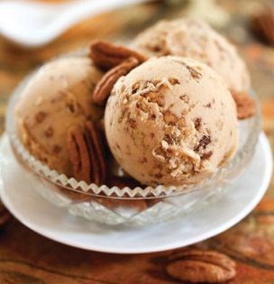Buttery pecan ice cream