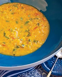 Buttery pigeon pea dal (Mitti handi dal)