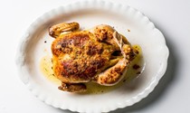 Buttery roast chicken