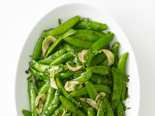 Buttery snap peas