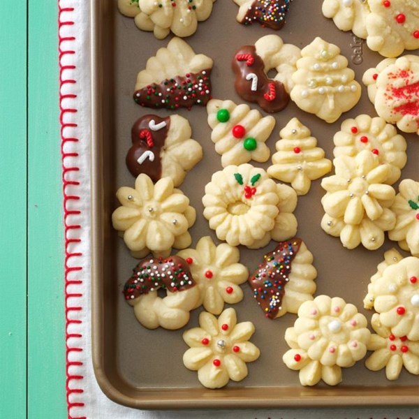 Buttery spritz cookies