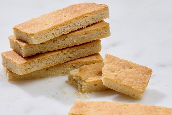 Buttery vanilla shortbread