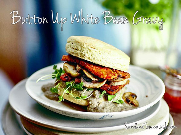 Button up white bean gravy