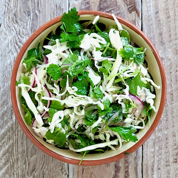 Cabbage & herb salad
