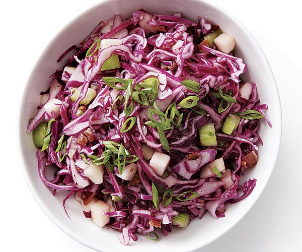 Cabbage and apple slaw
