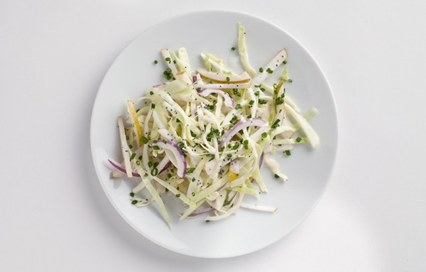 Cabbage and Asian pear slaw