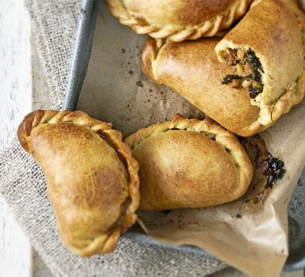 Cabbage and pork empanadas
