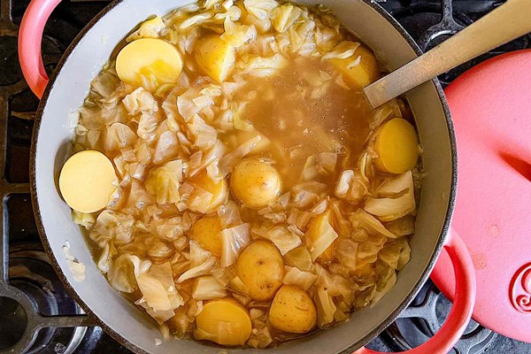 Cabbage and potato soup