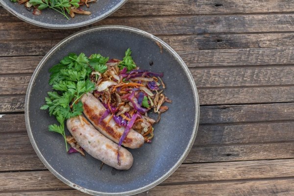 Cabbage and sausage