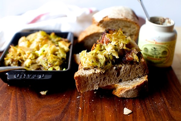 Cabbage and sausage casserole