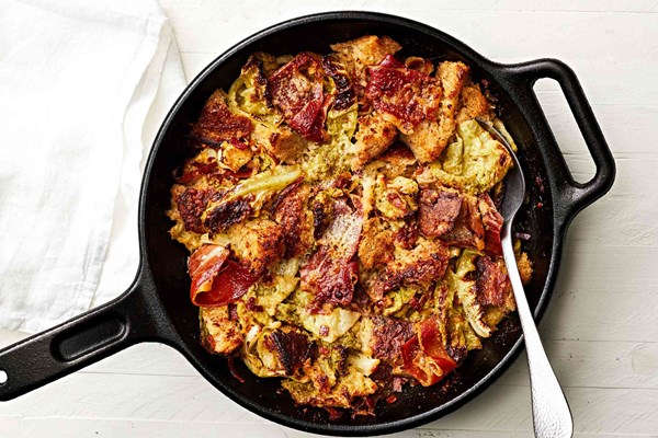 Cabbage and speck panade