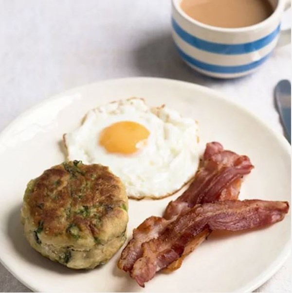 Cabbage griddle scones